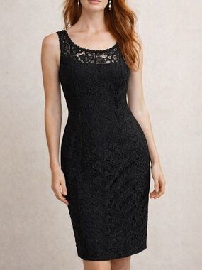 NWT White House Black Market Size 4 Tulip Lace Dress Audrey Hepburn